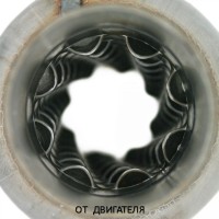 Пламегаситель стронгер «FOR» круглый, жаброобразный диффузор, длина 300 мм, труба Ø70 мм (алюминизированная сталь)