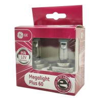 Лампы галогенные «General Electric / Tungsram» H4 Megalight Plus +60% (12V-60/55W)
