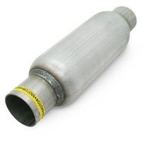 Пламегаситель стронгер «FOR» круглый, жаброобразный диффузор, длина 300 мм, труба Ø65 мм (алюминизированная сталь)