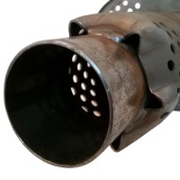 Глушитель «belais» тихий, вход Ø63 мм - выход Ø63 мм, овал 160*240 мм, длина 500 мм (нержавеющая сталь)