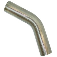 Труба гнутая Ø51 угол 45° нержавеющая сталь (длинна 275мм)
