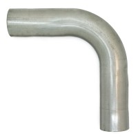 Труба гнутая Ø55, угол 90°, длина 400 мм (нержавеющая сталь)